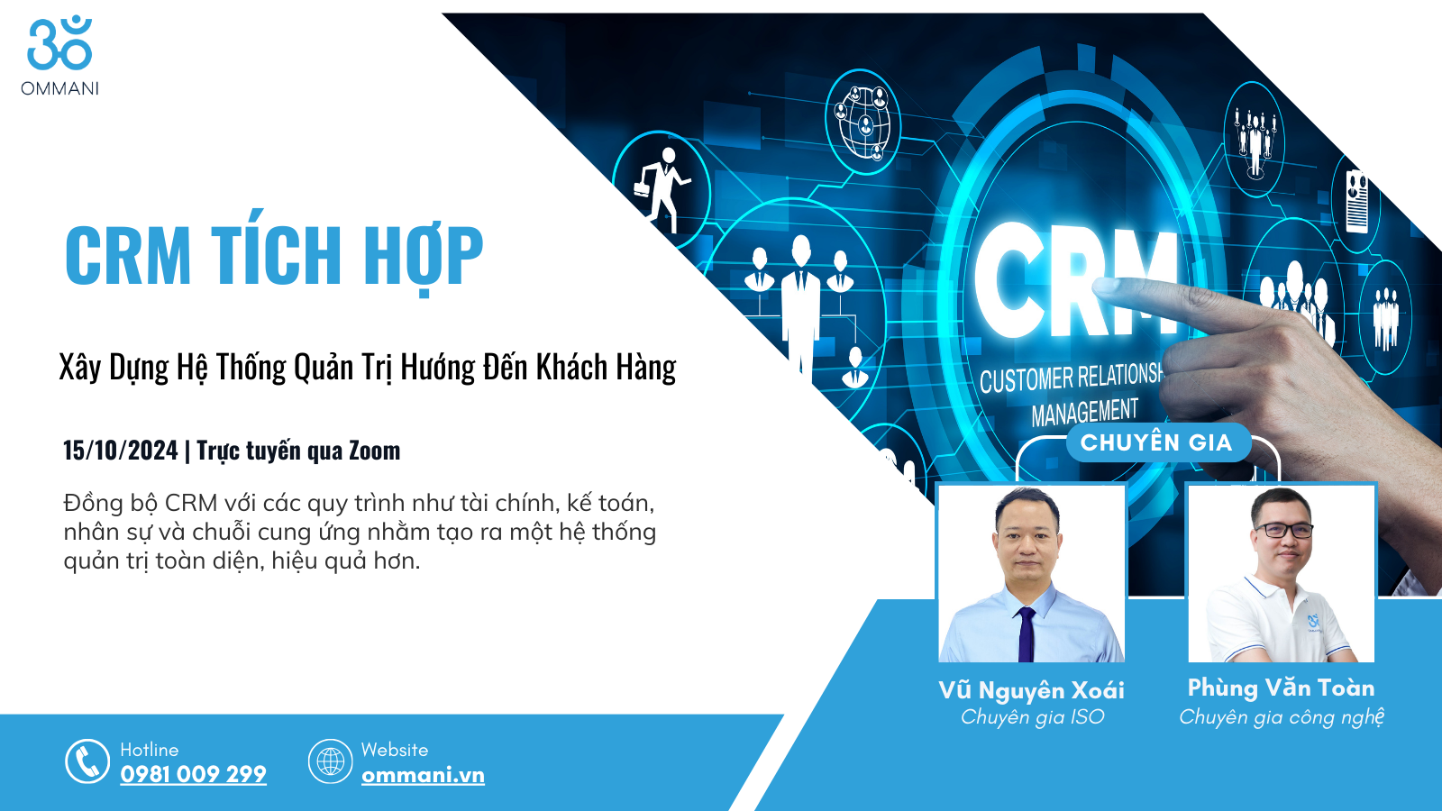 CRM tích hợp - Xây dựng Hệ thống quản trị hướng đến khách hàng